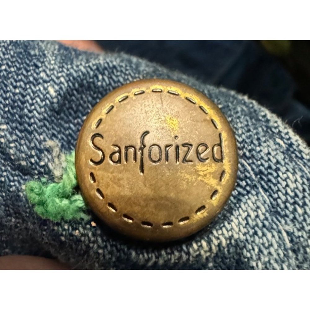 Vintage Sanforized Denim Button Overalls Work Wear Jeans Pants Railroad Distress - Picture 11 of 11